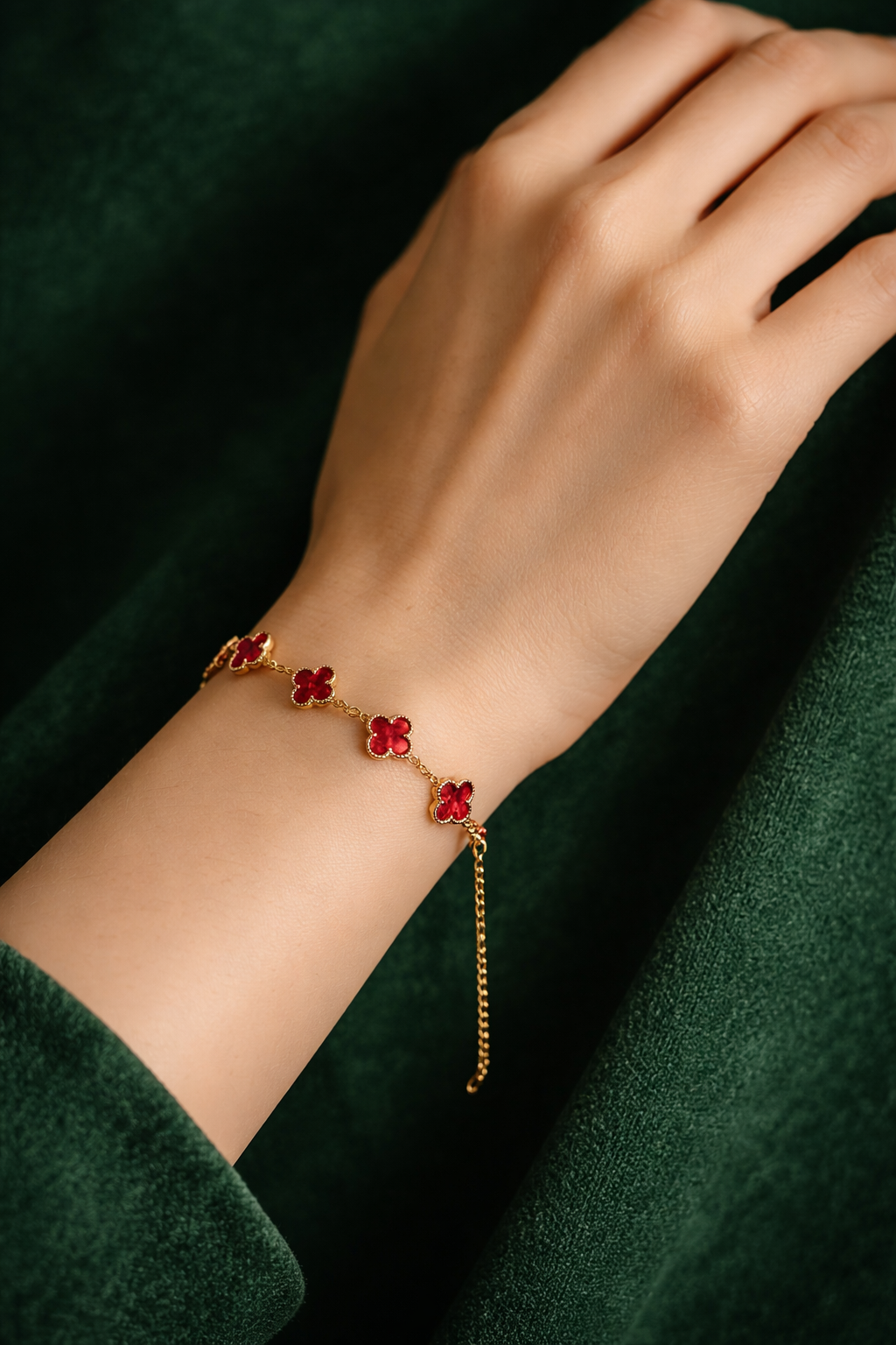 Four leaf korean bracelet